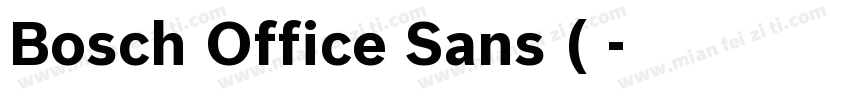 Bosch Office Sans (正字体转换